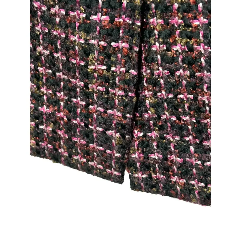 Elegant Tweed Skirt - Pink and Black - Picture 5 of 9